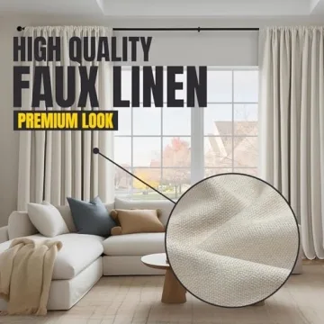 Textured Room Darkening Curtains - 108" Length