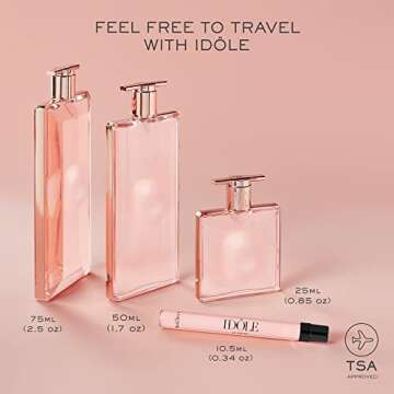 Lancôme Idôle Eau de Parfum - Long Lasting Fragrance with Notes of Bergamont, Jasmine & Vanilla - Fresh & Floral Women's Perfume - 3.4 Fl Oz