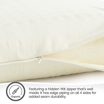 Whisper Organics Pillow Protector Queen Cotton Encasements
