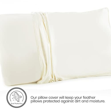 Whisper Organics Pillow Protector Queen Cotton Encasements