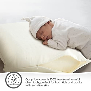 Whisper Organics Pillow Protector Queen Cotton Encasements