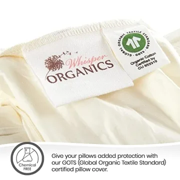 Whisper Organics Pillow Protector Queen Cotton Encasements