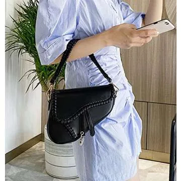Chic ANLJED Women Saddle Shoulder Bag for Every Occasion