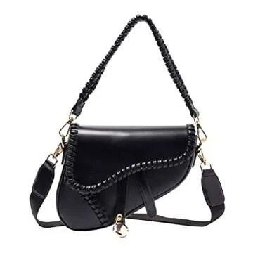 Chic ANLJED Women Saddle Shoulder Bag for Every Occasion