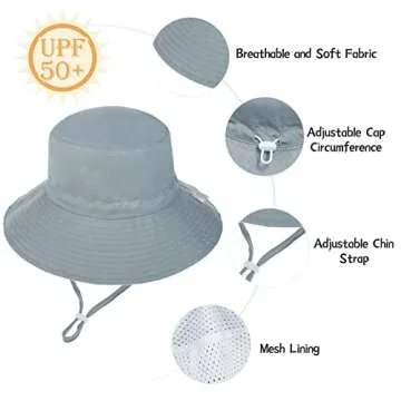 Baby Sun Hat for Summer Adventure Adjustable UPF 50+ Sun Protection