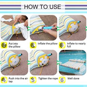 FindUWill Oversized Inflatable Pool Hammock Float