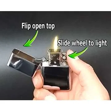 DP Riding Unicorn Funny Comic Book Flip Top Oil Cigarette Lighter