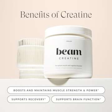 Beam Creatine Monohydrate Powder for Muscle Growth & Recovery