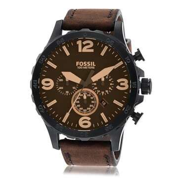 Fossil Men's Nate Quartz Chronograph Watch for All Occasions