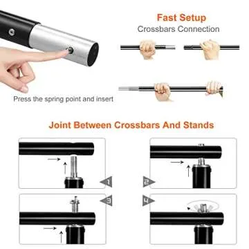 Adjustable 10Ft Backdrop Stand for Photography and Events