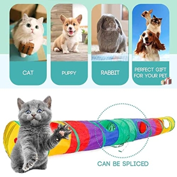 PAOPO Interactive Cat Tunnel - Fun Play Space for Pets