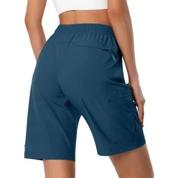 Women's Lightweight Quick Dry Cargo Shorts for Hiking