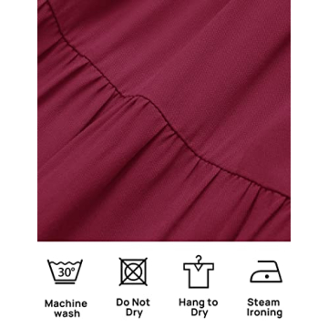 ZESICA Women's Boho Off Shoulder Long Sleeve Maxi Dress