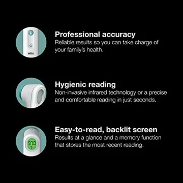 Braun Sensian Touch 5 Forehead Thermometer with Color Guidance