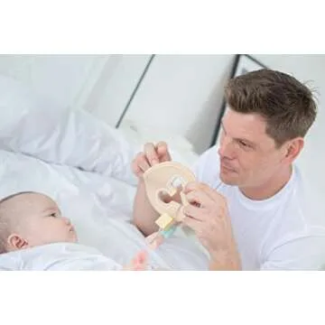 PlanToys Wooden Shape Sorter & Teether - Eco-Friendly Baby Toy