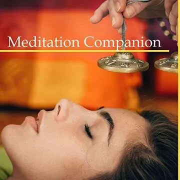 Tingsha Cymbals Tibetan Lucky Symbol Embossed Meditation Yoga Bell Chimes (Medium, Silver Vajra Symbol)