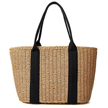 Chic Women Straw Bags Summer Beach Tote - Elegant Design