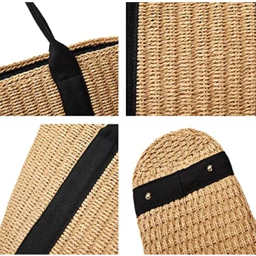 Chic Women Straw Bags Summer Beach Tote - Elegant Design