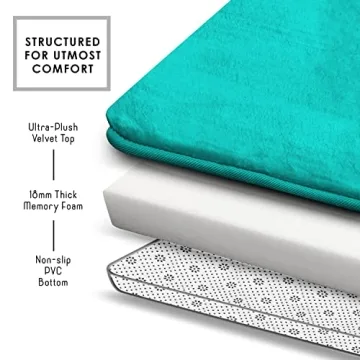 Comfortable 3-Piece Non-Slip Bathroom Rug Set