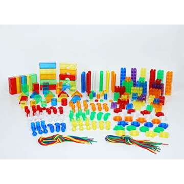 TickiT Early Years Color Resource Set - 634 Pieces, Light Panel Accessories for Learning Shapes, Col...