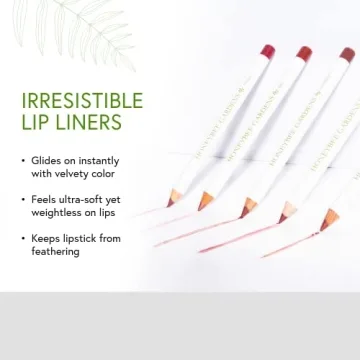 Honeybee Gardens Irresistible Lip Liner In Perfection, Mocha Rose Color, Long-Lasting, Gluten-Free, Vegan, 0.04 oz