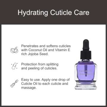 Deborah Lippmann Cuticle Oil, Hydrating Nail Care Treatment, Repair Dry Cuticles with Vitamin E and Coconut Oil, 0.50 Fl Oz