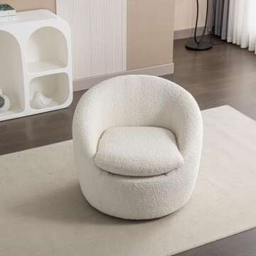 WILLIAMSPACE 29.5" Swivel Accent Chair for Modern Spaces