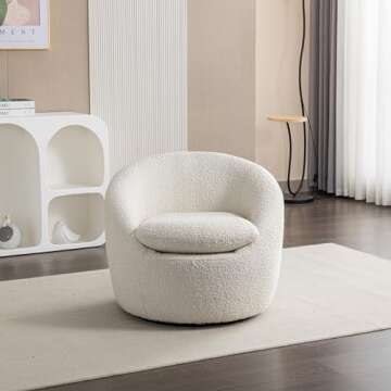 WILLIAMSPACE 29.5" Swivel Accent Chair for Modern Spaces