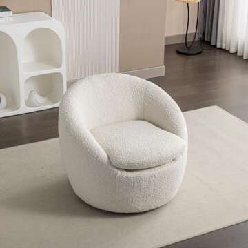 WILLIAMSPACE 29.5" Swivel Accent Chair for Modern Spaces