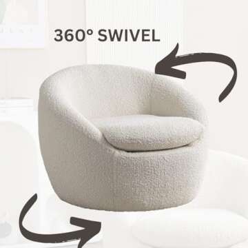 WILLIAMSPACE 29.5" Swivel Accent Chair for Modern Spaces