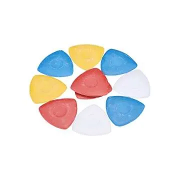I-MART Triangle Tailor's Chalk in 4 Vibrant Colors - Pack of 10