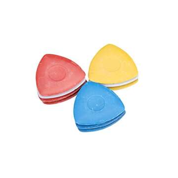 I-MART Triangle Tailor's Chalk in 4 Vibrant Colors - Pack of 10