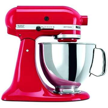 Amazon Renewed KitchenAid RRK150SD 5 Qt. Artisan Series - Signature Red