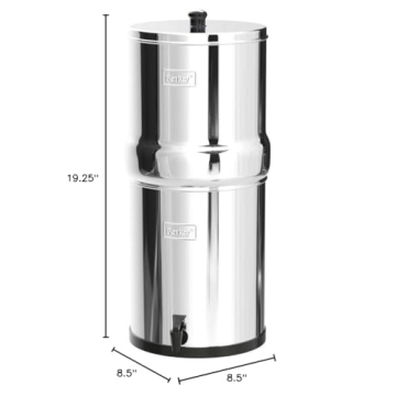 Big Berkey Gravity-Fed Water Filter System 2.25 Gallon