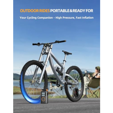 Tire Inflator Portable Air Compressor 150PSI Cordless