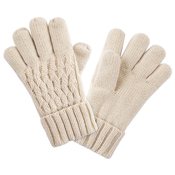 Knitted Winter Beanie Hat & Scarf Gloves Set for Kids