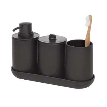 Stylish iDesign Cade Canister for Bathroom & Desk Storage