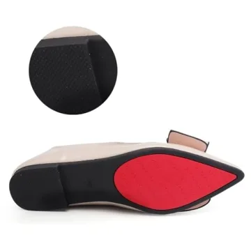 Apricot Flats Shoes Women Leather Comfortable Pointed Toe