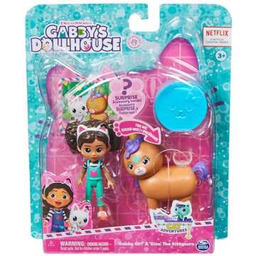 Gabby's Dollhouse, Gabby Girl and Kico the Kittycorn Toy Figures Pack, with Accessories and Surprise...