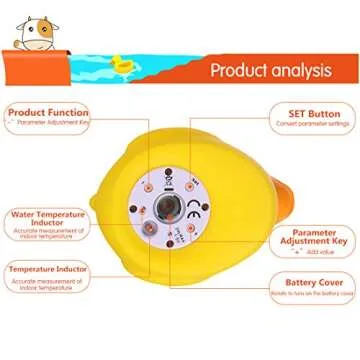 b&h Baby Thermometer for Safe Bath Time Comfort