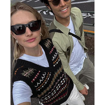 VANLINKER Vintage Cat Eye Sunglasses UV400 Protection