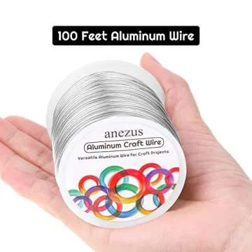 Durable 12 Gauge Aluminum Craft Wire - 100 Feet Long
