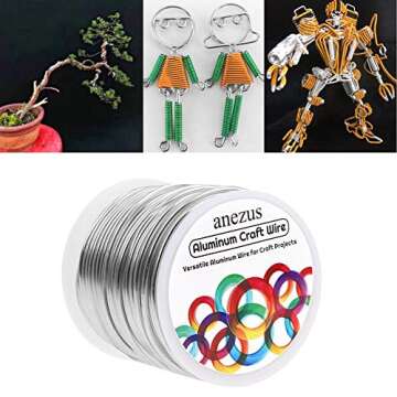 Durable 12 Gauge Aluminum Craft Wire - 100 Feet Long