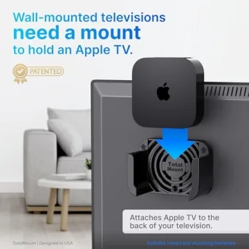 TotalMount Apple TV Mount for All Generations - Clutter-Free Solution