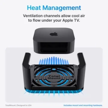 TotalMount Apple TV Mount for All Generations - Clutter-Free Solution