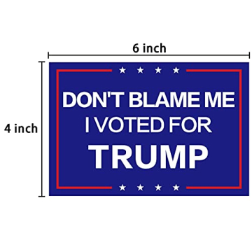 Reflective Trump 2024 Bumper Stickers - 2 Pack