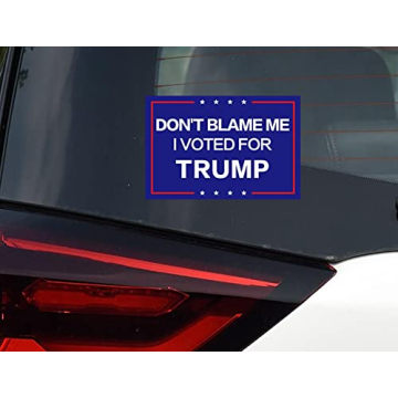 Reflective Trump 2024 Bumper Stickers - 2 Pack