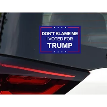 Reflective Trump 2024 Bumper Stickers - 2 Pack