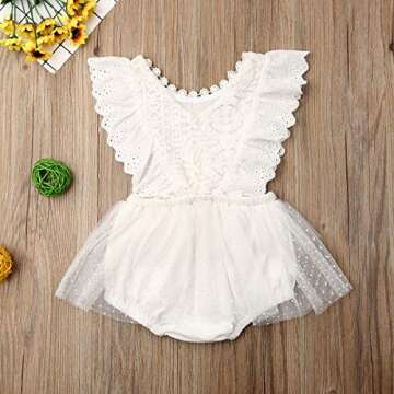 Newborn Infant Baby Girl Clothes Lace Halter Backless Jumpsuit Romper Bodysuit Sunsuit Outfits Set