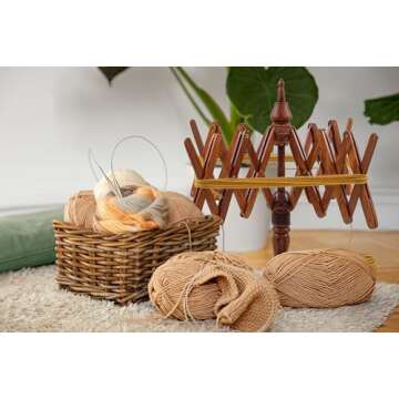 Premium Umbrella Table Top Yarn Swift Winder - Smooth Craft Tool